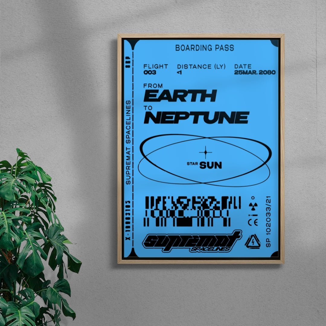 Boarding Pass contemporary wall art print by Roman Post. - sold by DROOL
