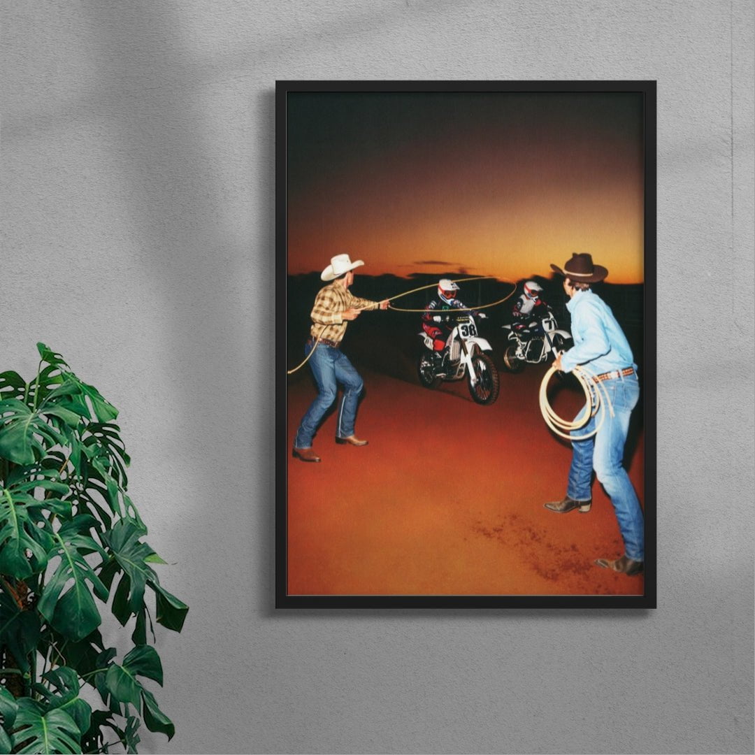 CATCH ME, IF YOU CAN contemporary wall art print by Ces XC - sold by DROOL