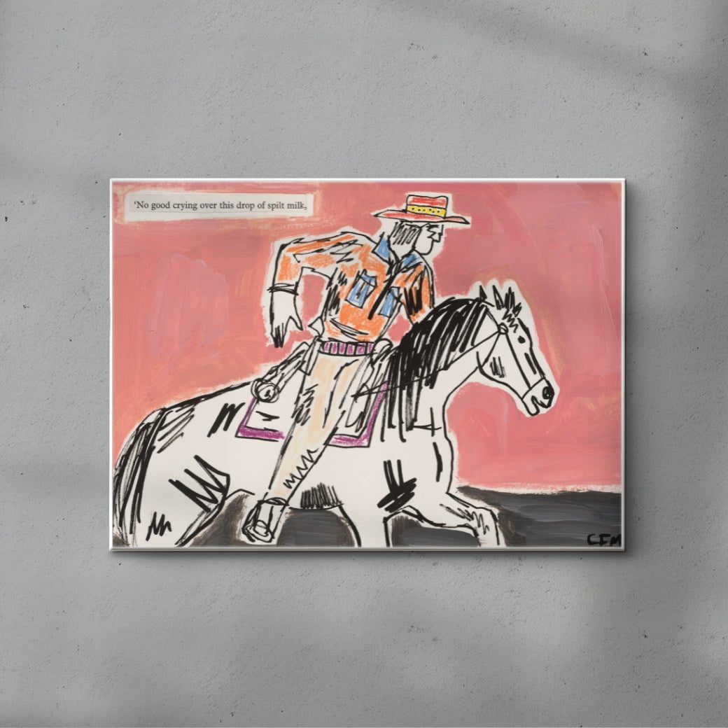 Pursue contemporary wall art print by Caitlin Flood-Molyneux - sold by DROOL