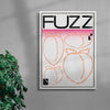 Peach Fuzz contemporary wall art print by Renee Kao - sold by DROOL