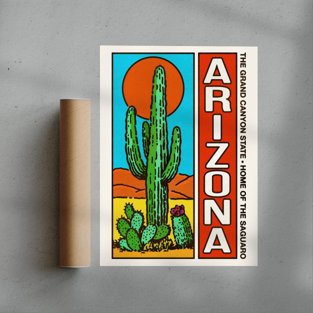 Arizona contemporary wall art print by Othman Zougam - sold by DROOL