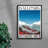 BALLPARK contemporary wall art print by George Kempster - sold by DROOL