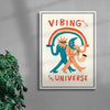 Vibing With The Universe contemporary wall art print by Aley Wild - sold by DROOL