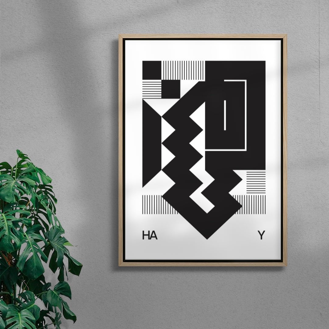 HAY contemporary wall art print by Przemek Bizoń - sold by DROOL