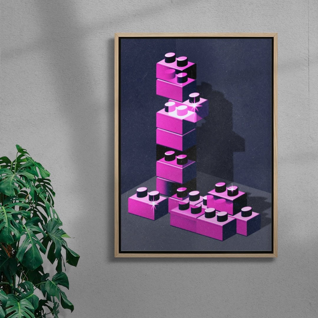 Tessellate contemporary wall art print by Jasmin Chavez - sold by DROOL