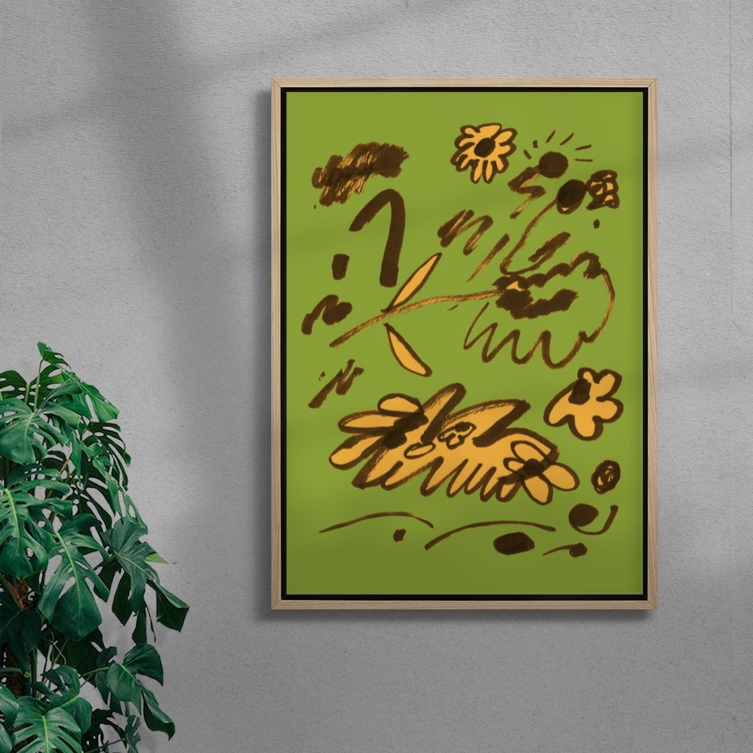 Ikebana Cuttings contemporary wall art print by Lauren Doughty - sold by DROOL