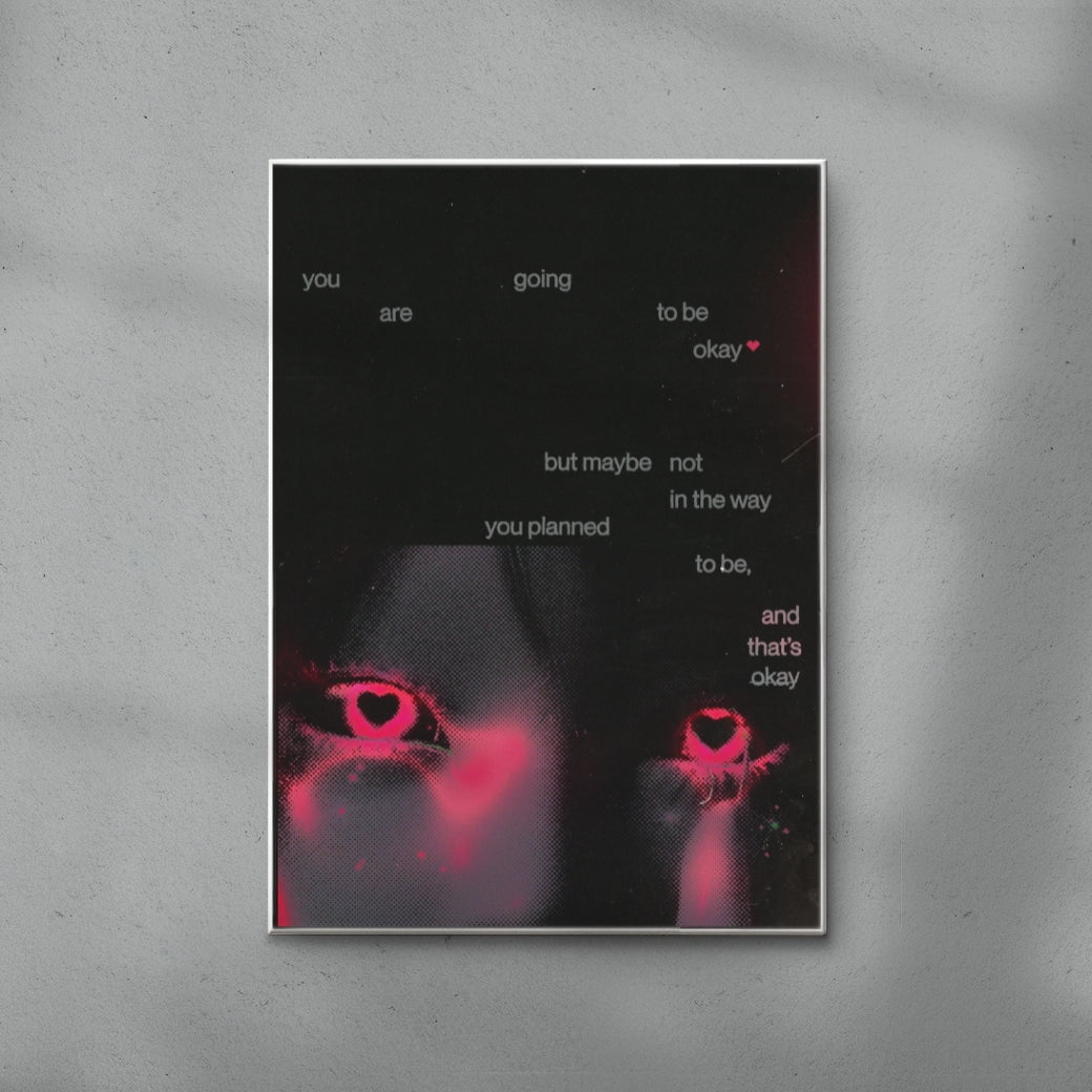 That's Okay contemporary wall art print by Ed Reika - sold by DROOL