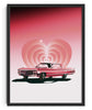 Load image into Gallery viewer, Pink Ride contemporary wall art print by Paulina Almira - sold by DROOL