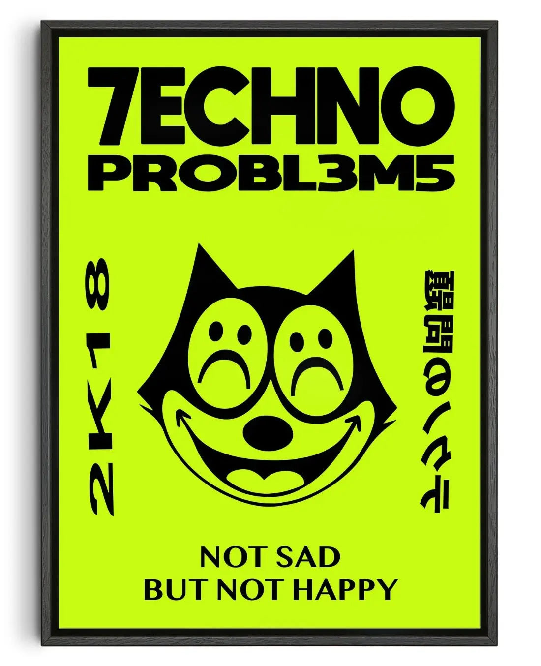 Felix Techno Problems contemporary wall art print by Ignorance1 - sold by DROOL