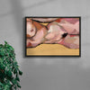 Nude Study contemporary wall art print by Sophie Goudman-Peachey - sold by DROOL