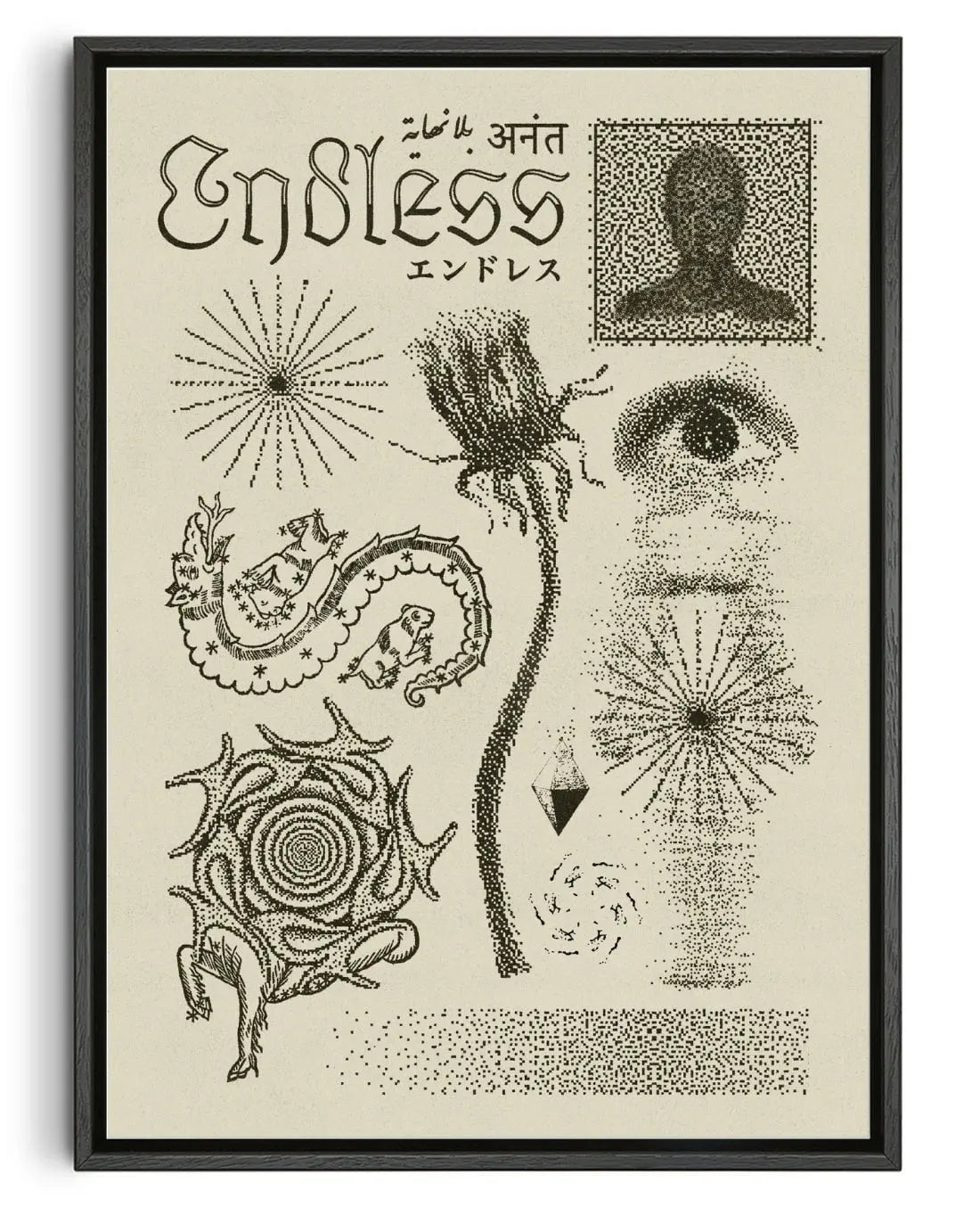 Endless contemporary wall art print by Utsav Verma - sold by DROOL