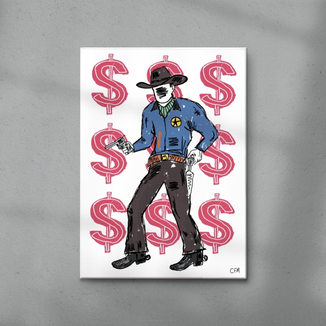 Hands Up contemporary wall art print by Caitlin Flood-Molyneux - sold by DROOL