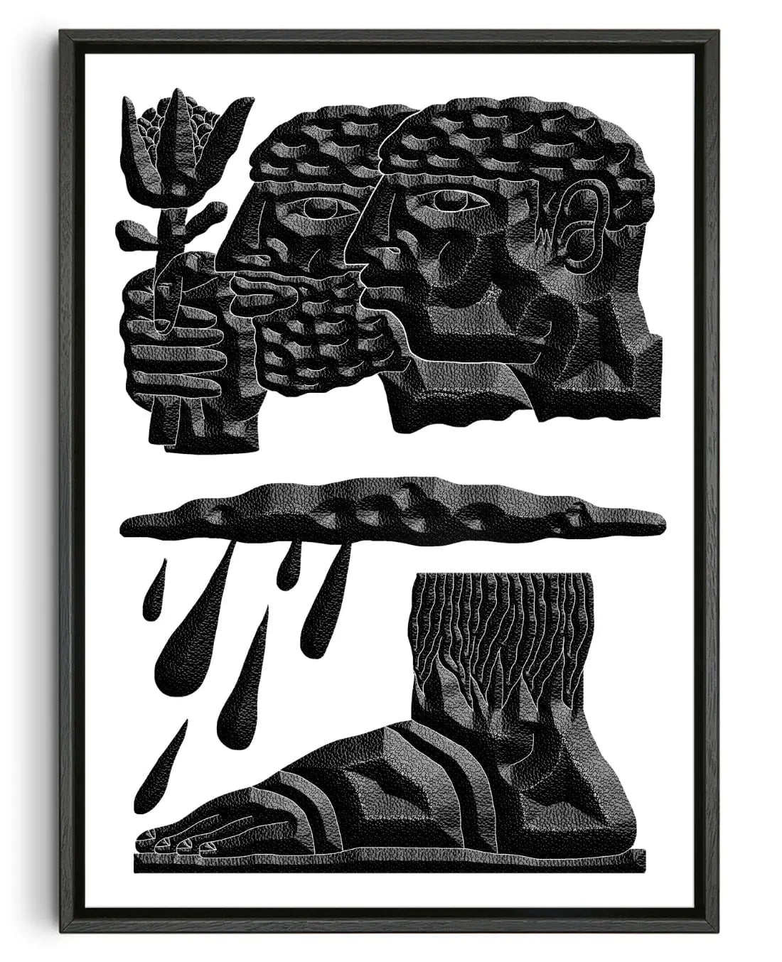 The Brothers and the Oath contemporary wall art print by Célestin Krier - sold by DROOL