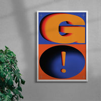 Thumbnail for GO! contemporary wall art print by Sheyi Adebayo - sold by DROOL