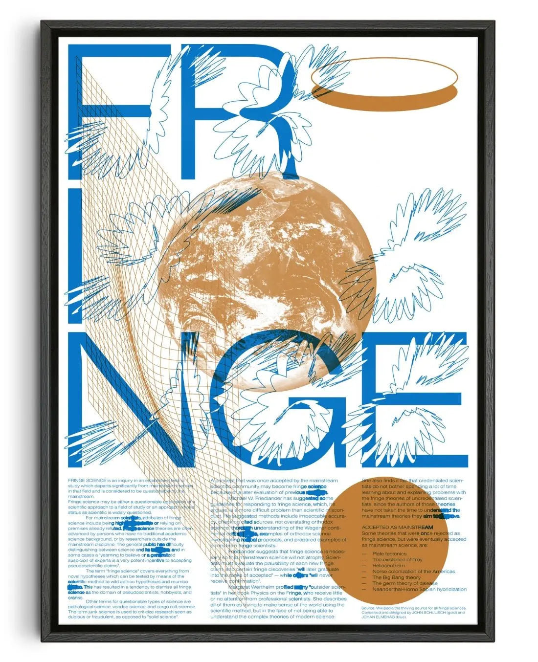 Fringe contemporary wall art print by Studio Trikken - sold by DROOL