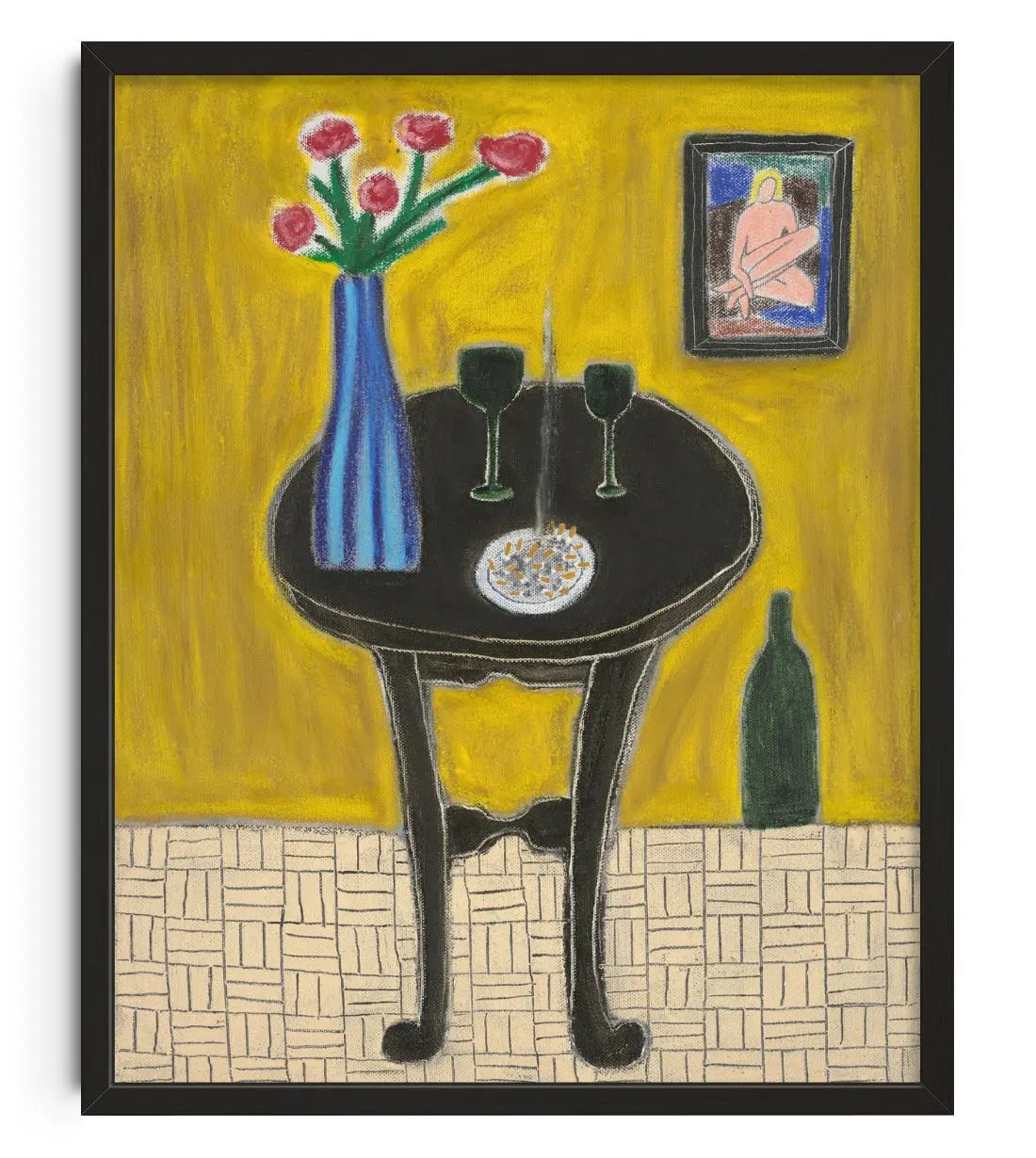 Vino Verde contemporary art print by Lottie Burns - sold by DROOL