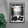 GODS contemporary wall art print by Todd Pham - sold by DROOL