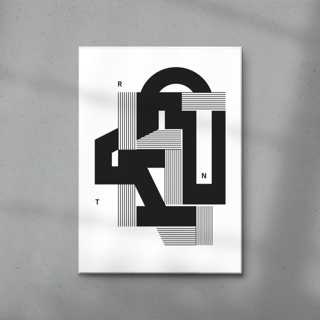 RNT contemporary wall art print by Przemek Bizoń - sold by DROOL