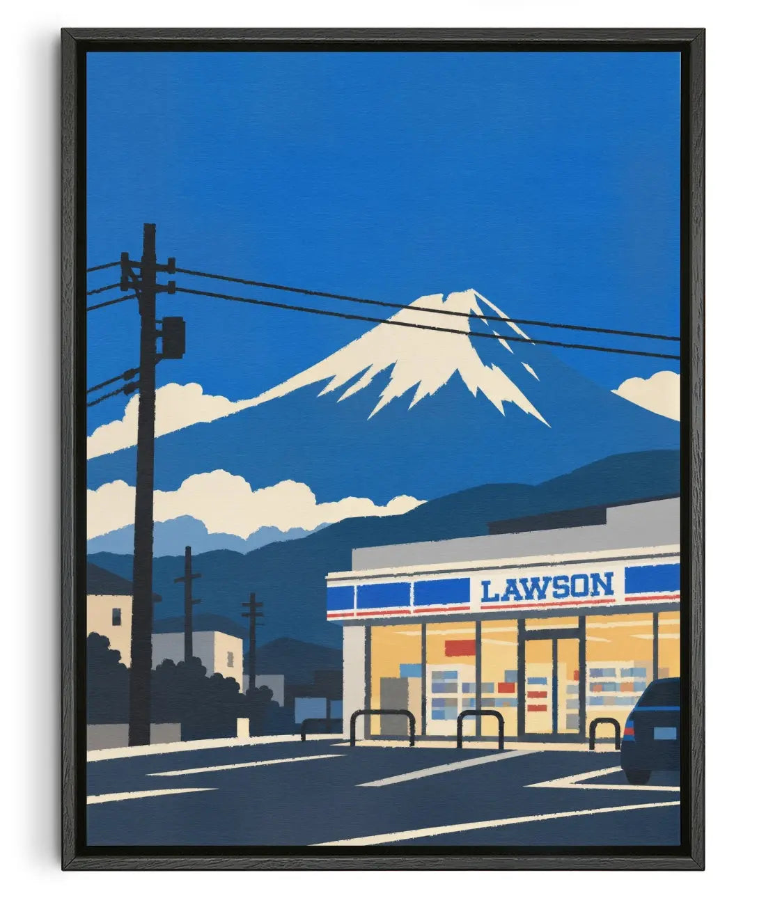 Lawson Pit Stop contemporary canvas print by Xela - sold by DROOL