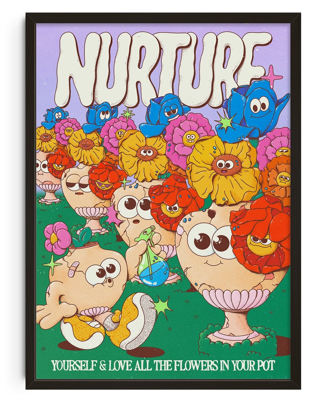 Nurture Yourself contemporary wall art print by My Sunbeam - sold by DROOL