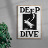 Deep Dive contemporary wall art print by Utsav Verma - sold by DROOL