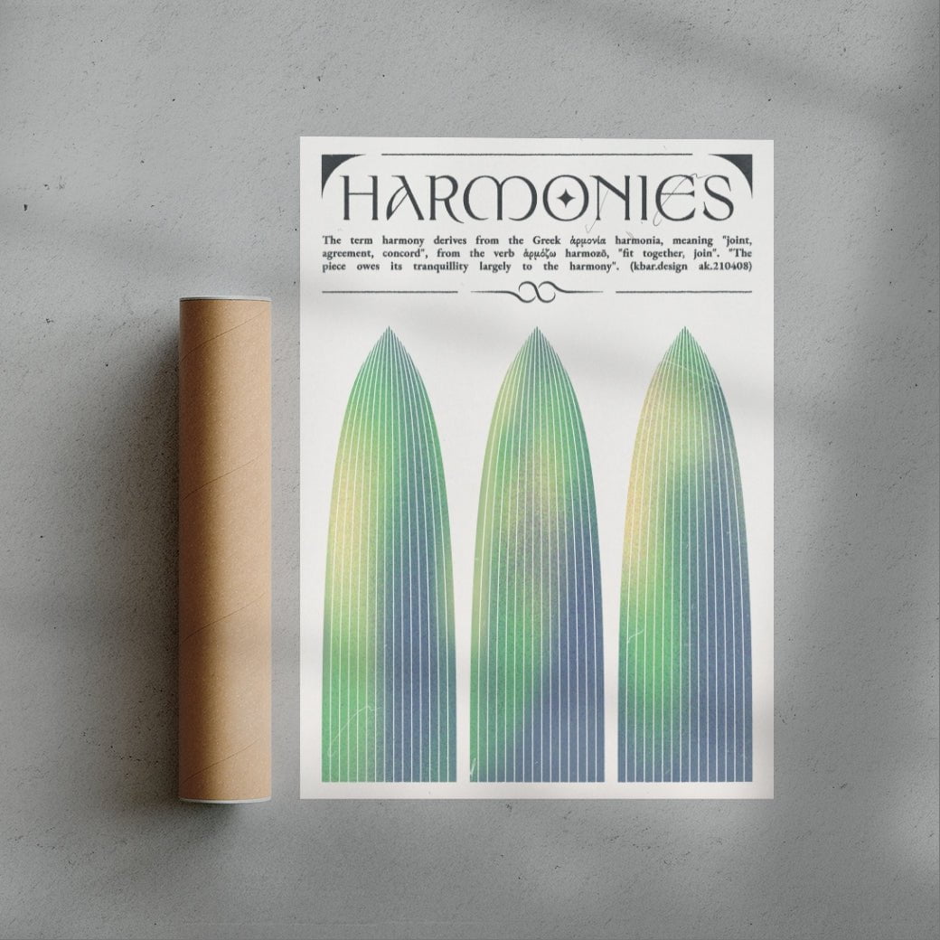 Harmonies contemporary wall art print by Alexander Khabbazi - sold by DROOL