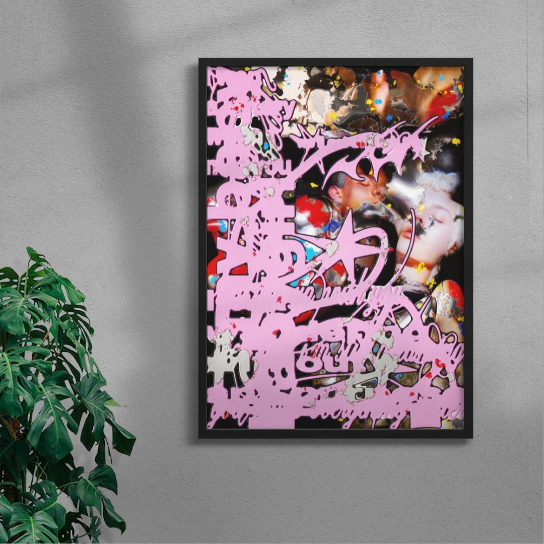 Are You Even Real contemporary wall art print by Kitasavi - sold by DROOL