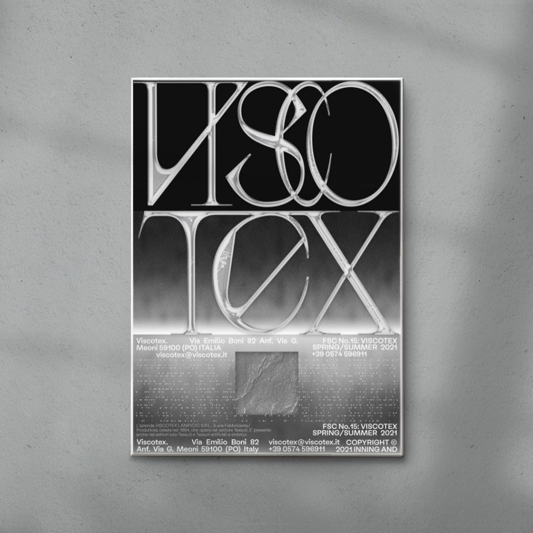 Viscotex contemporary wall art print by Hui Hwang - sold by DROOL