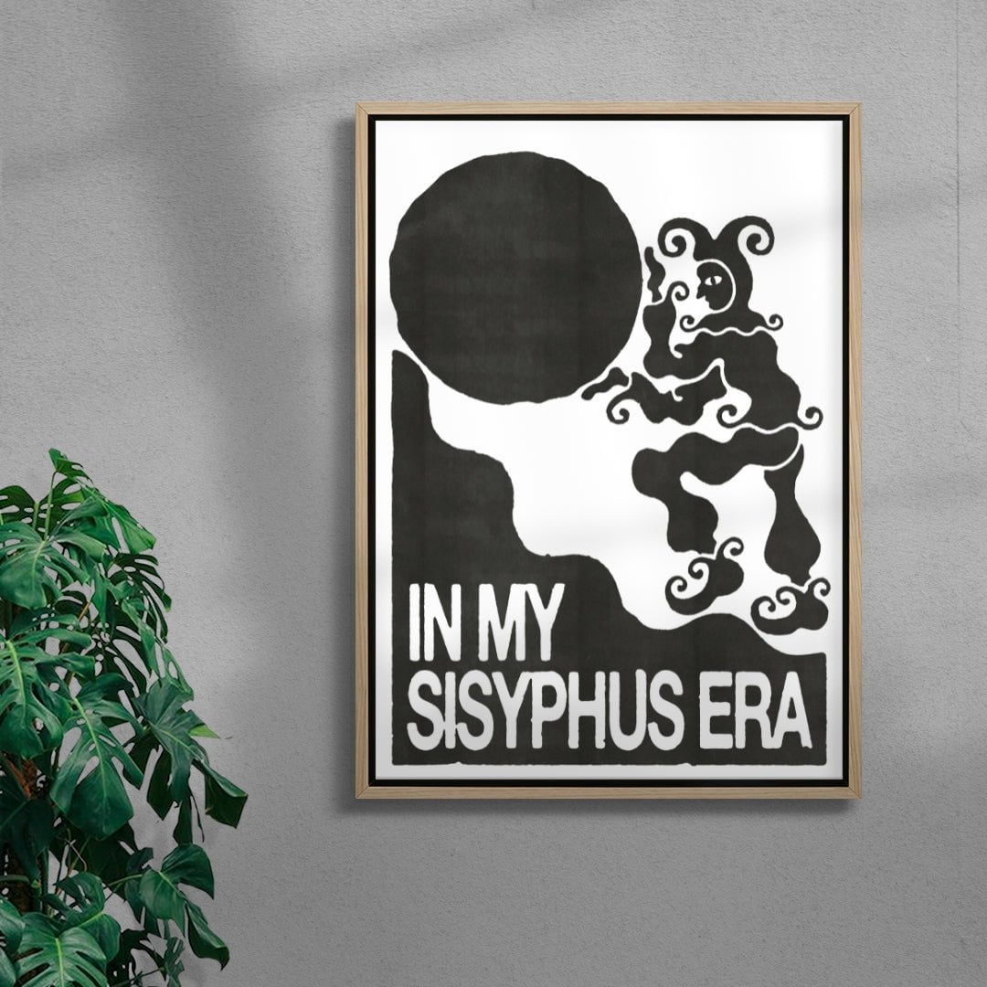Sisyphus contemporary wall art print by Alexander Khabbazi - sold by DROOL