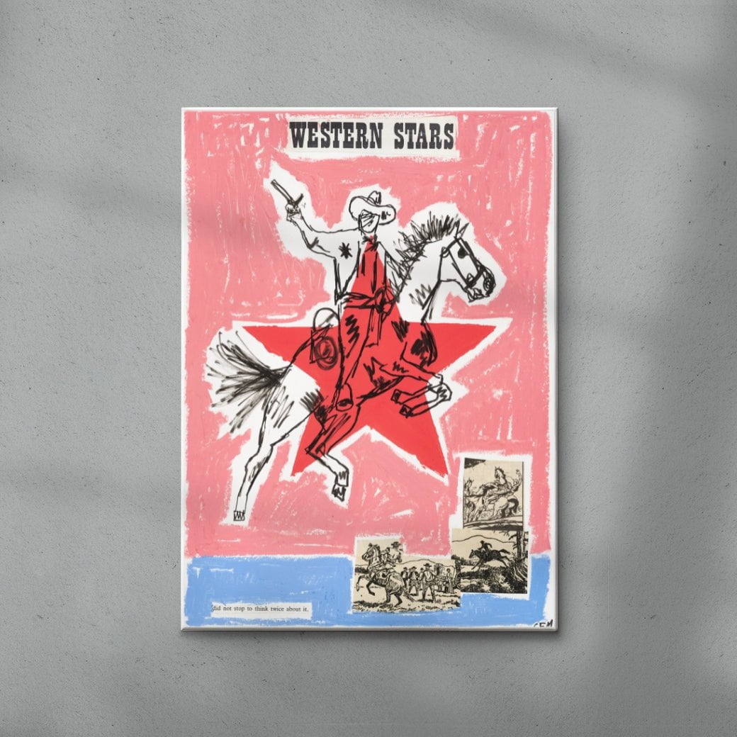 Western Stars contemporary wall art print by Caitlin Flood-Molyneux - sold by DROOL