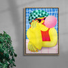 Siesta Frizzante contemporary wall art print by Nina Bachmann - sold by DROOL