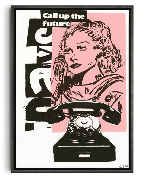 "Call Up" contemporary wall art print by Caitlin Flood-Molyneux - sold by DROOL