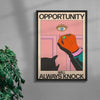 Opportunity Will Always Knock contemporary wall art print by Azaazelus - sold by DROOL
