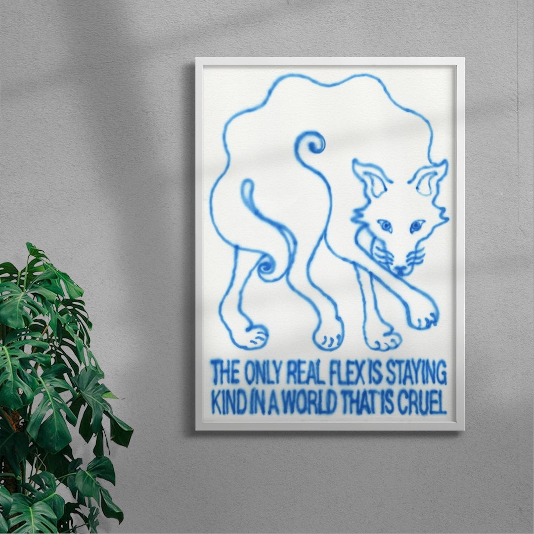 Staying Kind contemporary wall art print by Alexander Khabbazi - sold by DROOL