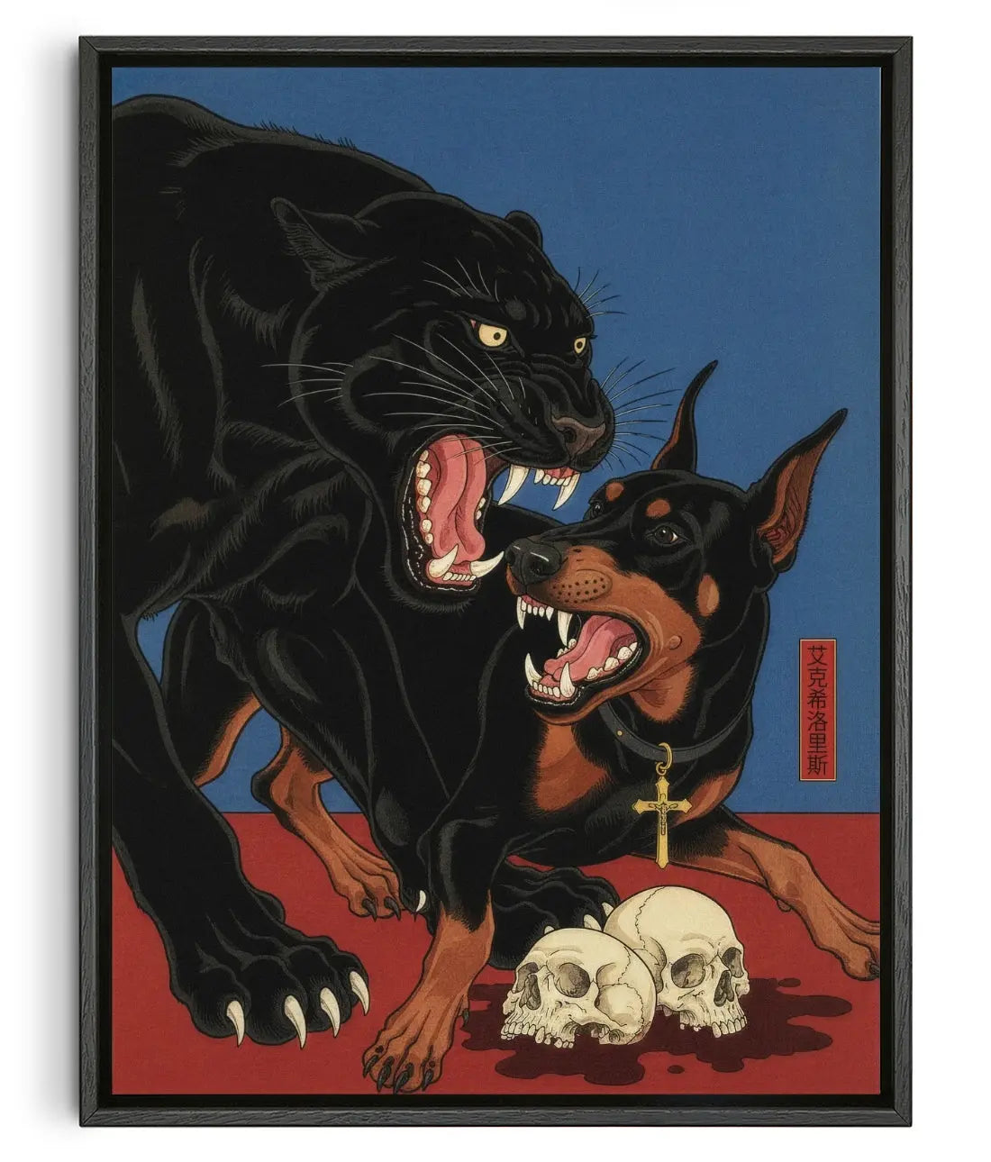 Blood Oath contemporary canvas print by Exsiloris - sold by DROOL