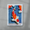 Kohaku contemporary wall art print by Othman Zougam - sold by DROOL