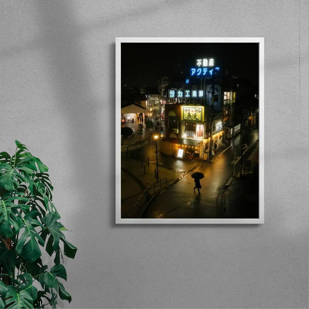 Nights in Japan contemporary wall art print by Tyler Glass - sold by DROOL