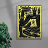 Faune and Fruits contemporary wall art print by Célestin Krier - sold by DROOL