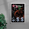 Showdown contemporary wall art print by Caitlin Flood-Molyneux - sold by DROOL