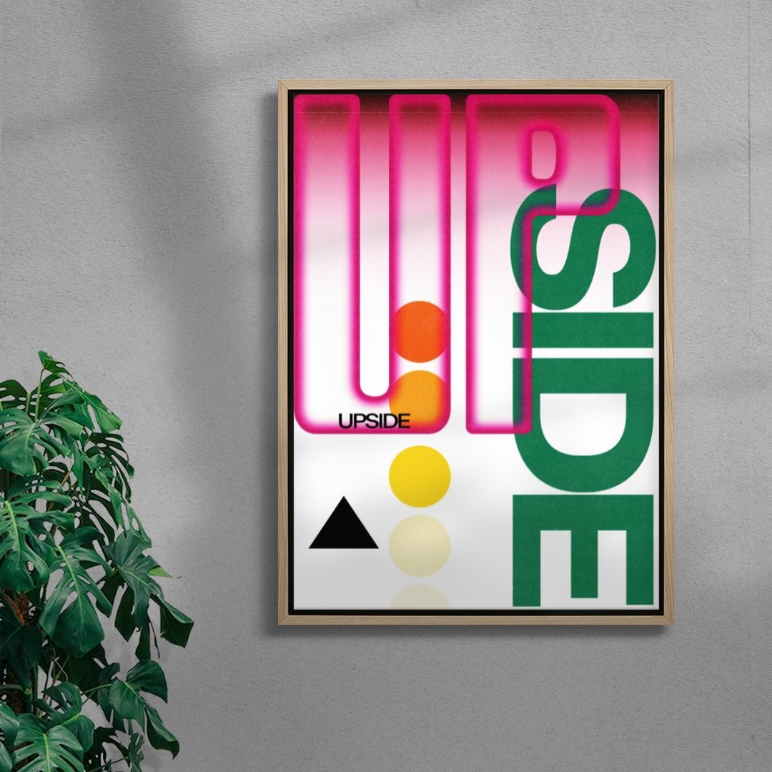 Upside contemporary wall art print by Sheyi Adebayo - sold by DROOL