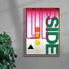 Upside contemporary wall art print by Sheyi Adebayo - sold by DROOL