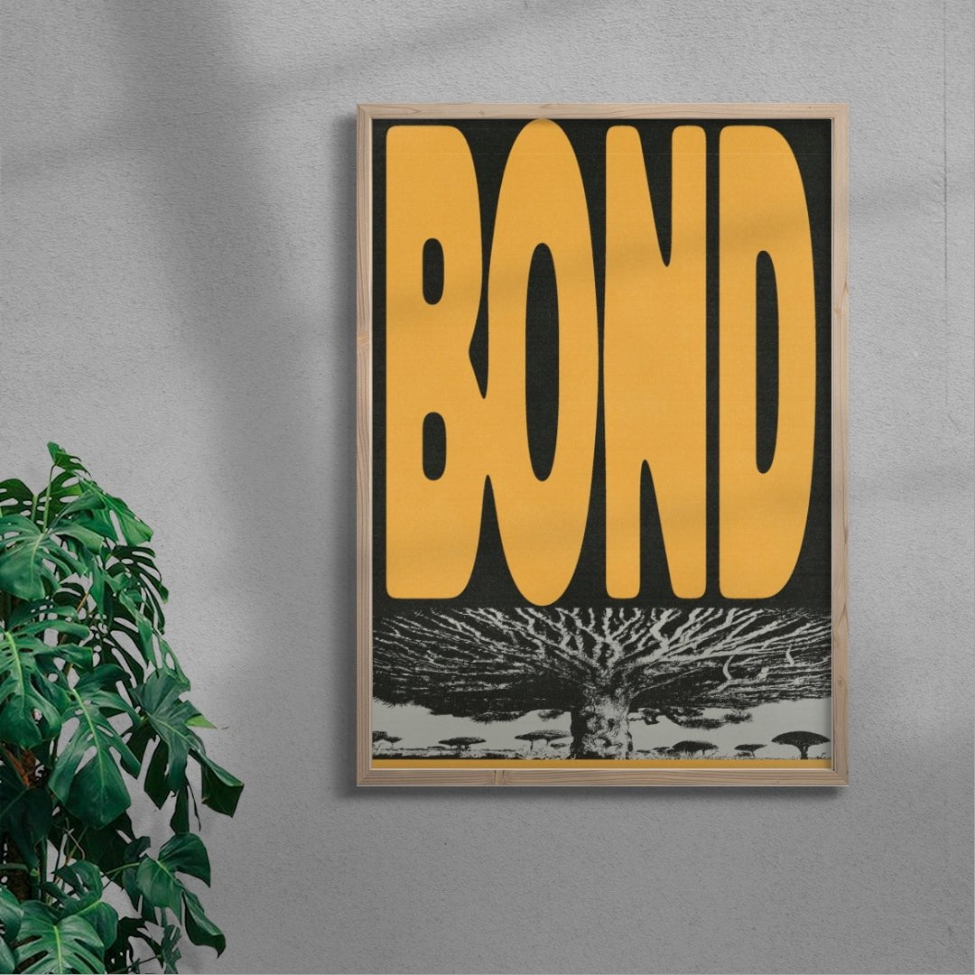 BOND contemporary wall art print by Sheyi Adebayo - sold by DROOL