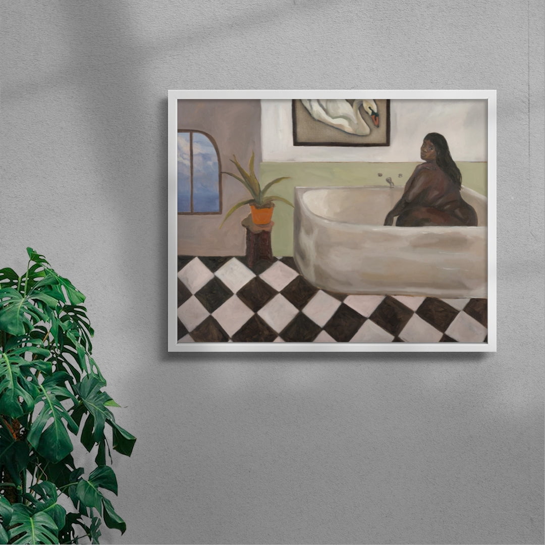 At dusk contemporary wall art print by Sophie Goudman-Peachey - sold by DROOL