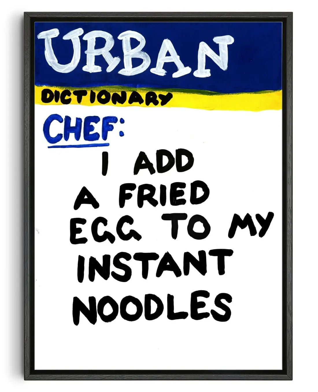 Instant Noodles contemporary wall art print by Times New Roadman - sold by DROOL