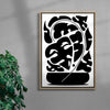 Monstera contemporary wall art print by Konrad Grafik - sold by DROOL