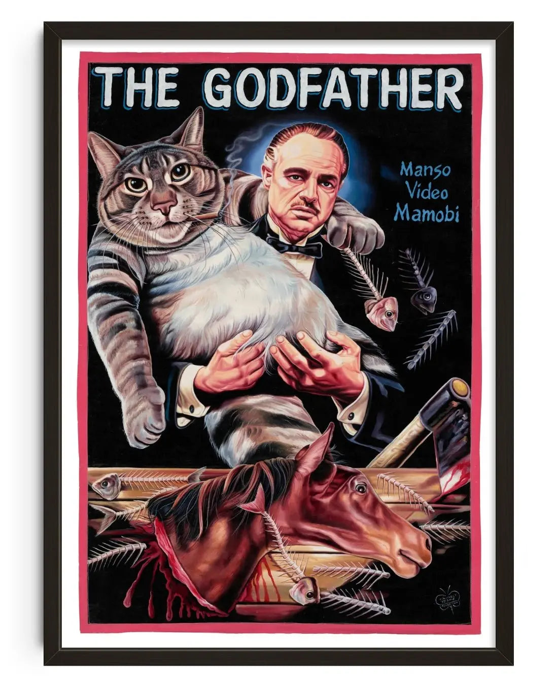 The Godfather contemporary wall art print by Deadly Prey - sold by DROOL