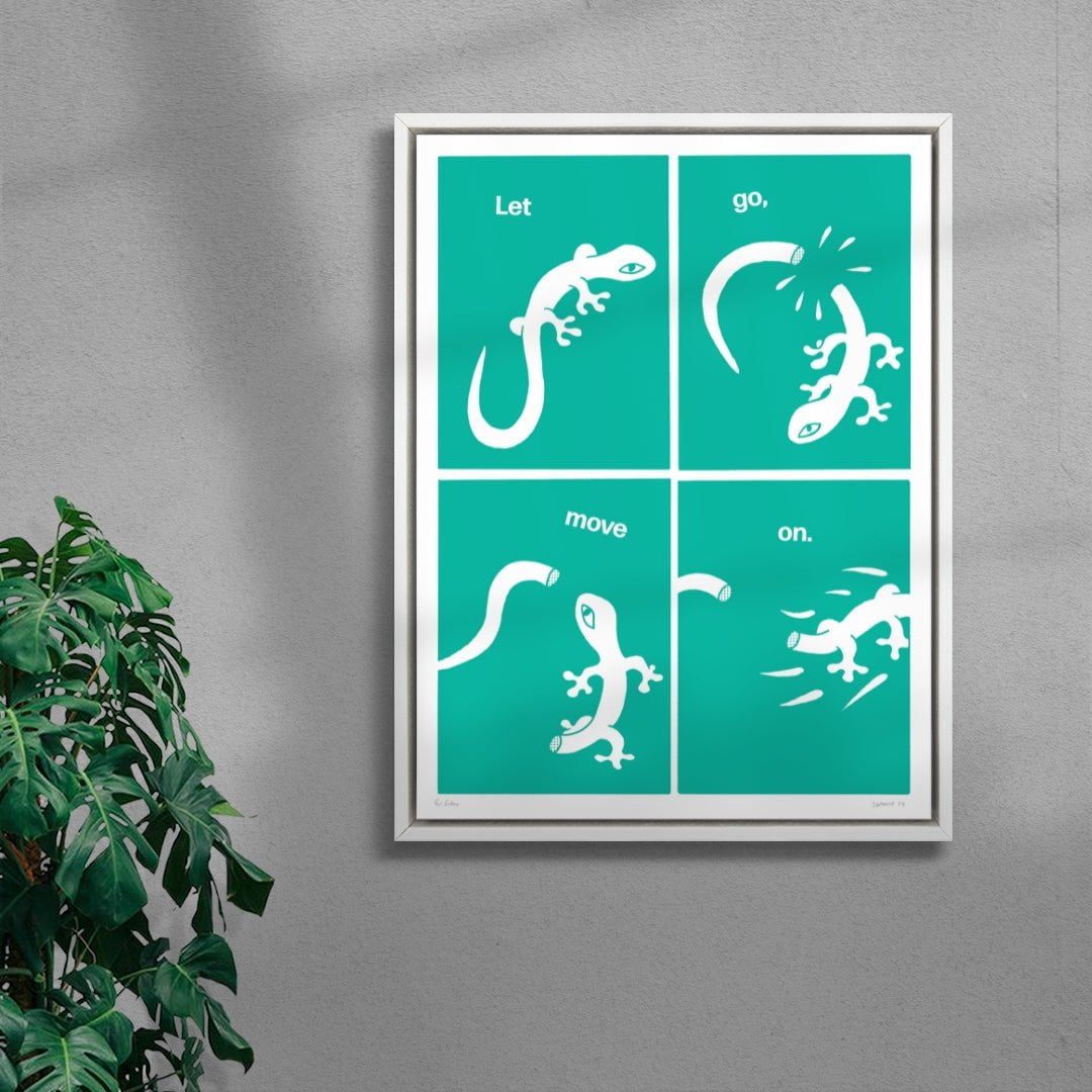 Let Go contemporary wall art print by Eric Schwarz - sold by DROOL