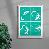 Let Go contemporary wall art print by Eric Schwarz - sold by DROOL