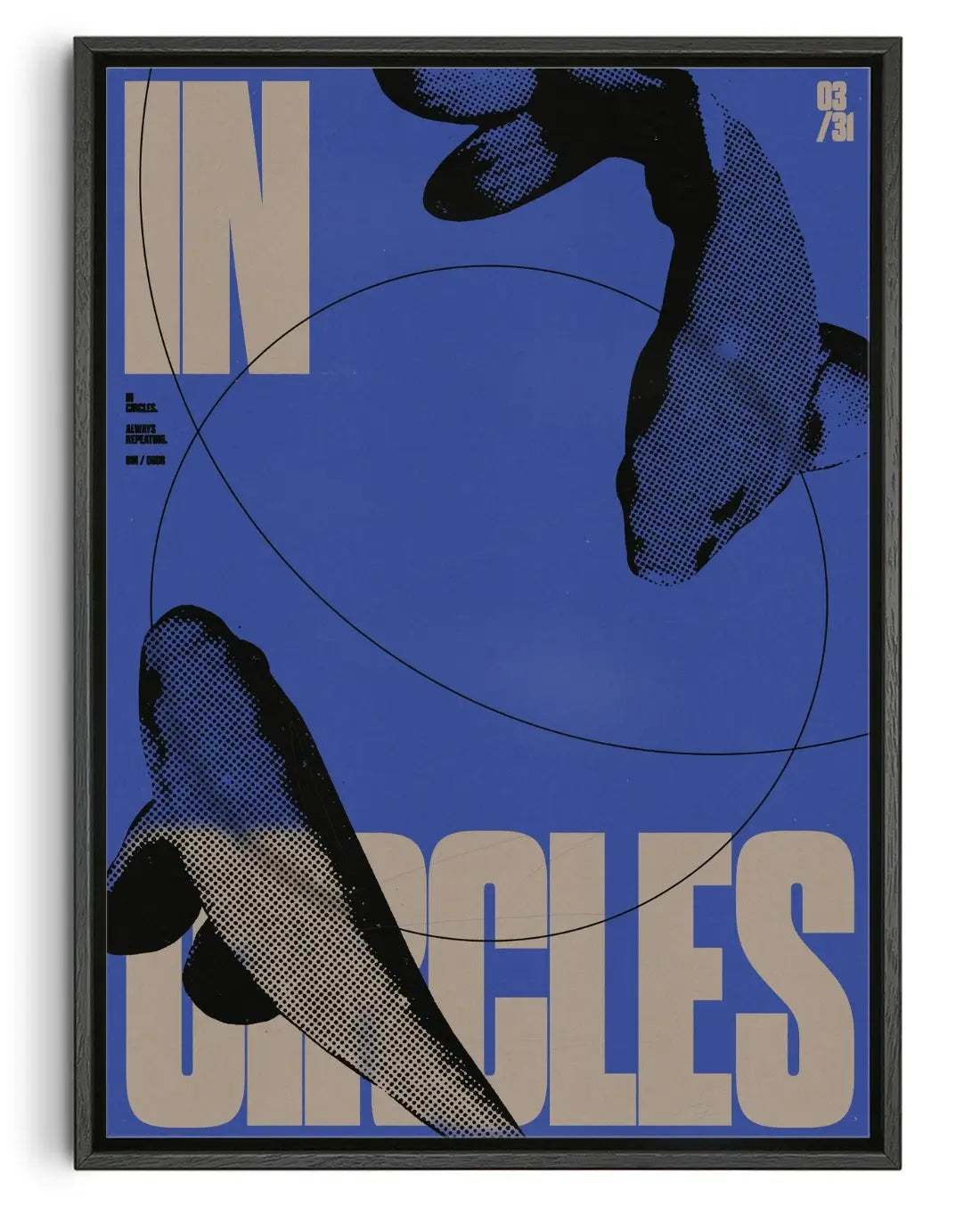 IN CIRCLES contemporary canvas print by Brad Mead - sold by DROOL