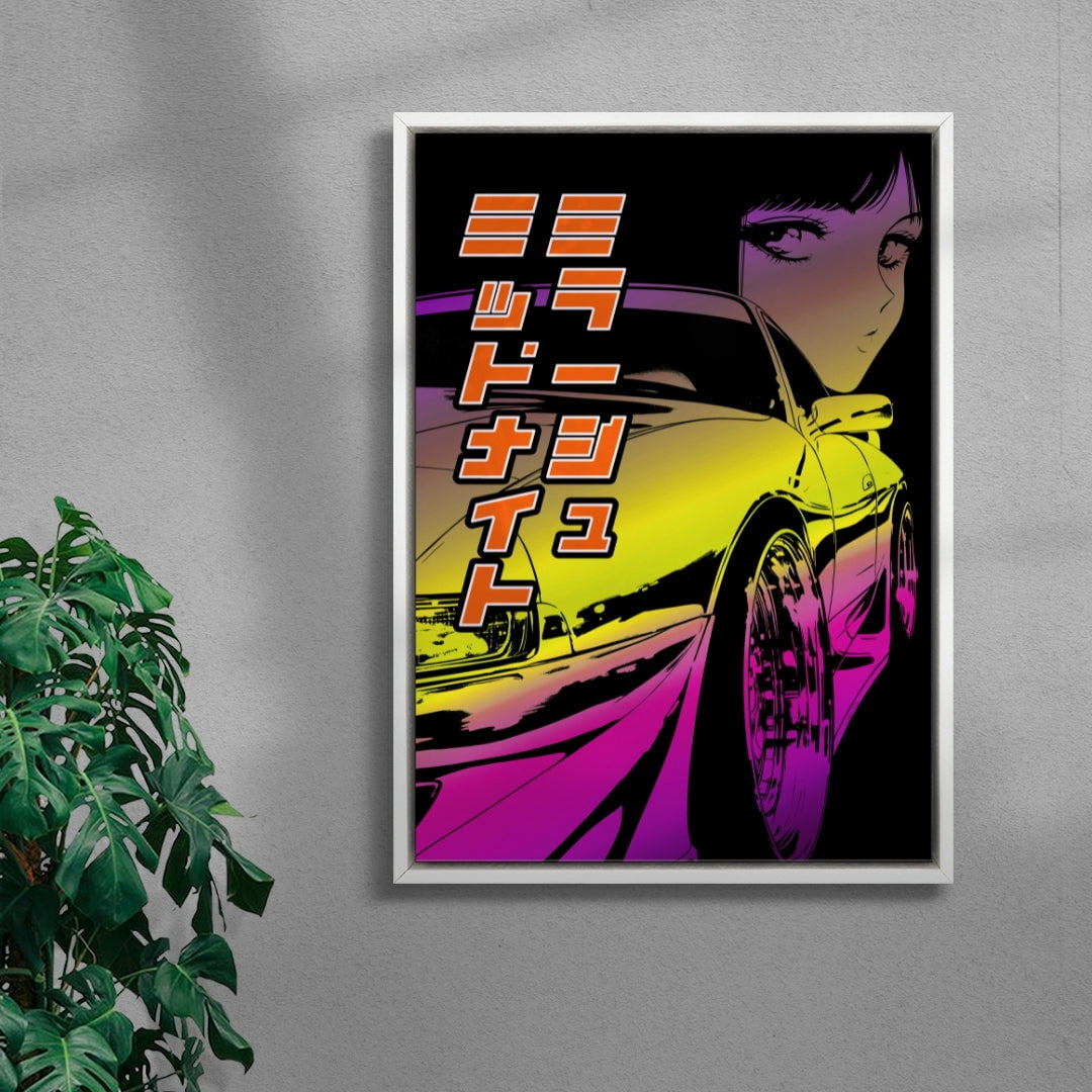 Midnight Mirage contemporary wall art print by dolorsilentium - sold by DROOL